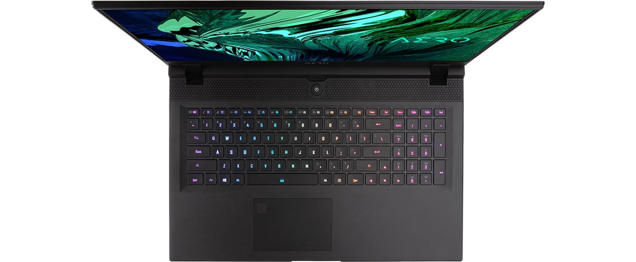 podświetlana klawiatura Gigabyte AERO 17 HDR YC