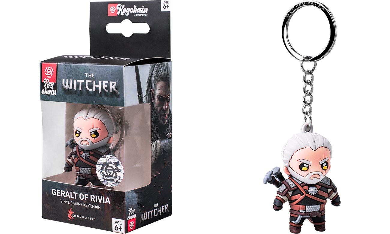 Brelok 3D Good Loot - The Witcher Geralt z Rivii - Widok ogólny wraz z opakowaniem