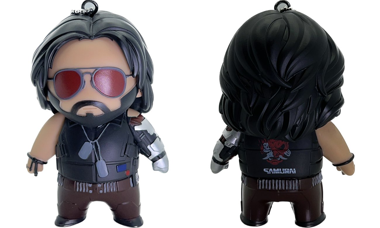 Wisząca figurka Good Loot CyberPunk 2077 - Johnny Silverhand - Widok od przodu i od tyłu