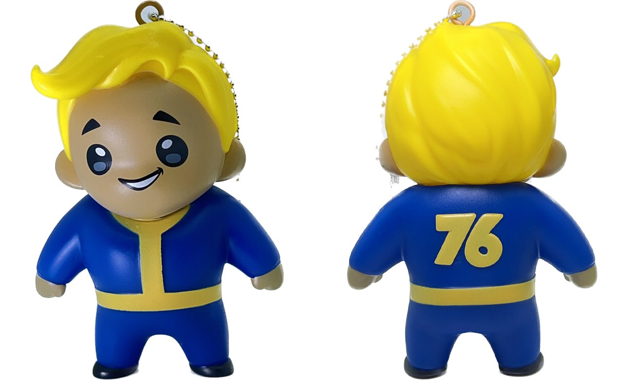 Wisząca figurka Good Loot Fallout - Vault Boy - Widok od przodu i od tyłu