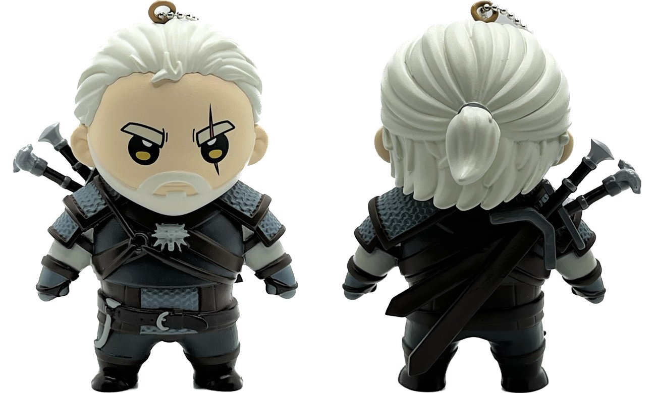 Wisząca figurka Good Loot The Witcher - Geralt of Rivia - Widok od przodu i od tyłu