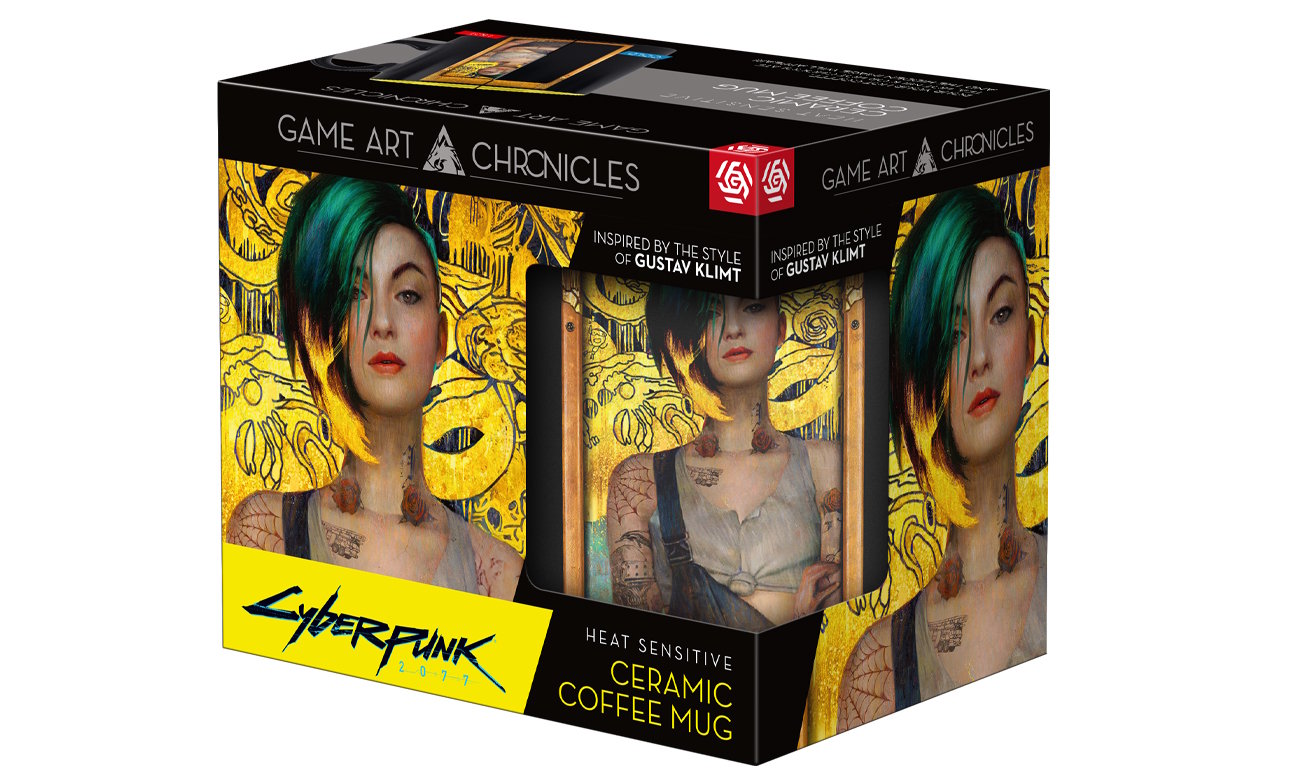 Kubek termoaktywny Game Art Chronicles Cyberpunk 2077 Judy & Gustav Klimt - Opakowanie