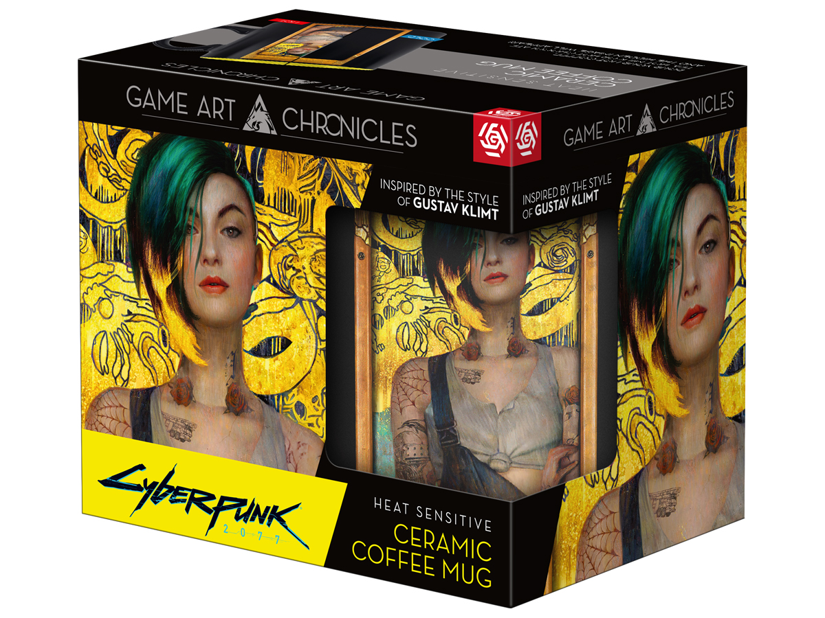 Kubek termoaktywny Game Art Chronicles Cyberpunk 2077 Judy & Gustav Klimt - Opakowanie