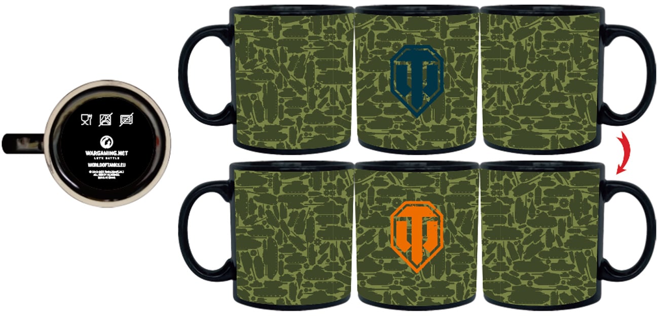 Kubek World of Tanks Pattern Heat Reveal Mug