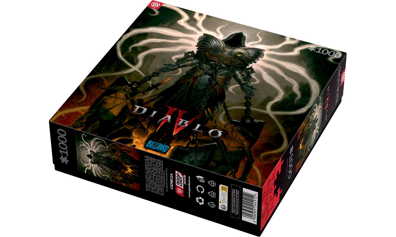 Puzzle Gaming: Diablo IV: Inarius - Widok opakowania pod kątem