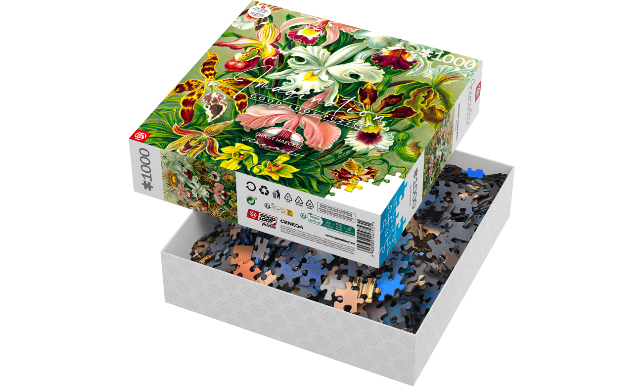 Puzzle GOOD LOOT Imagination: Ernst Haeckel - Orchidea - Otwarte opakowanie