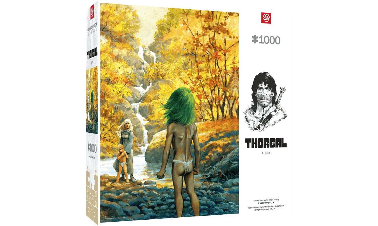 Puzzle Comic: Thorgal Alinoe Puzzles 1000 - Widok opakowania pod kątem