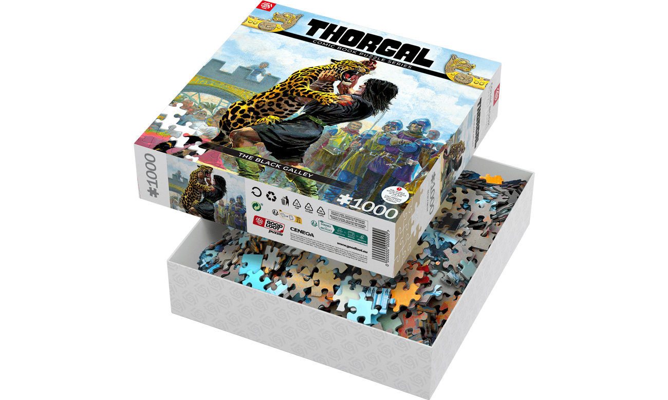 Puzzle Comic: Thorgal The Black Galley - Widok otwartego opakowania pod kątem
