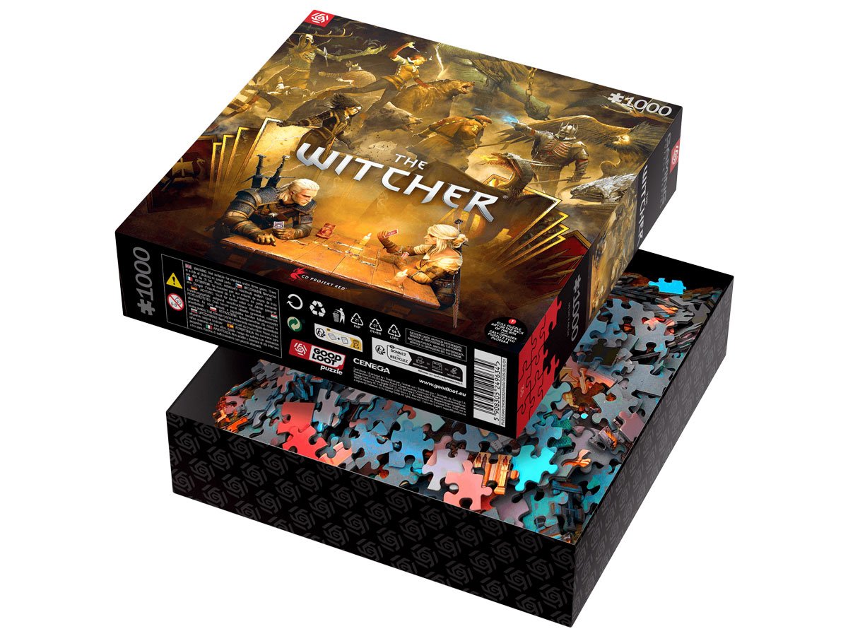 Gaming Puzzle: The Witcher (Wiedźmin) – Playing Gwent - Otwarte pudełko