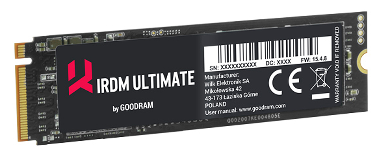 GOODRAM SSD IRDM ULTIMATE 5-letnia gwarancja i bezpłatne wsparcie techniczne