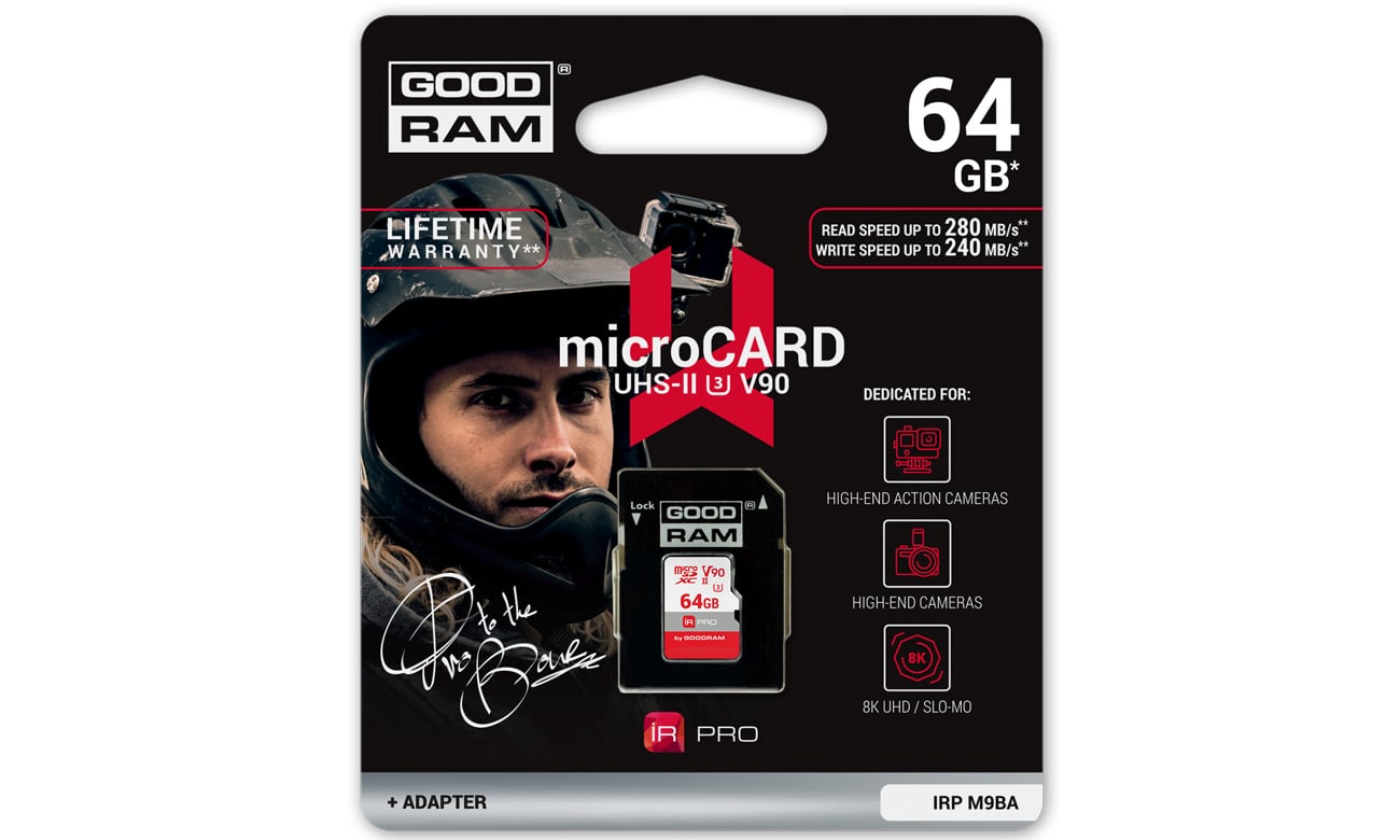 GOODRAM IRDM PRO UHS-II U3 V90 microCARD