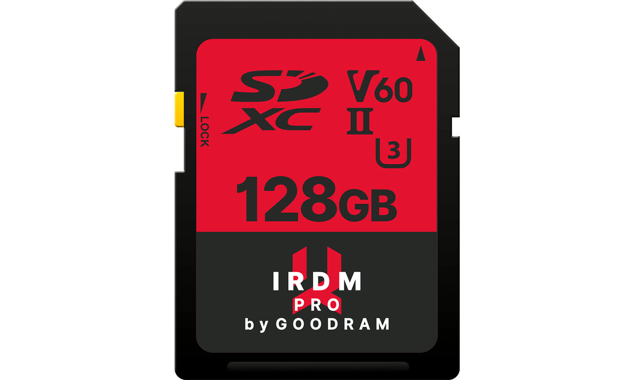 GOODRAM 128GB SDXC IRDM PRO 265MB/s UHS-II U3 V60 IRP-S6B0-1280R12
