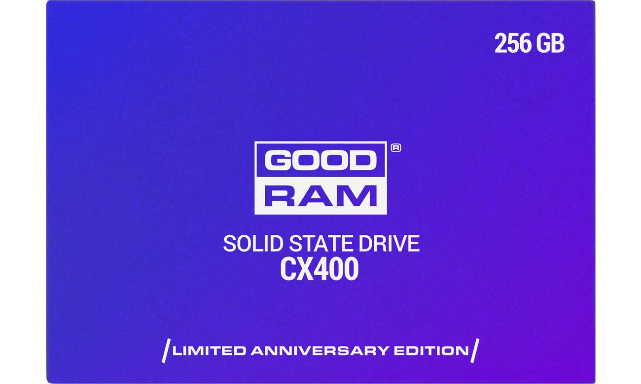 Dysk SSD GOODRAM 256GB 2,5'' SATA SSD CX400 ANNIVERSARY EDITION