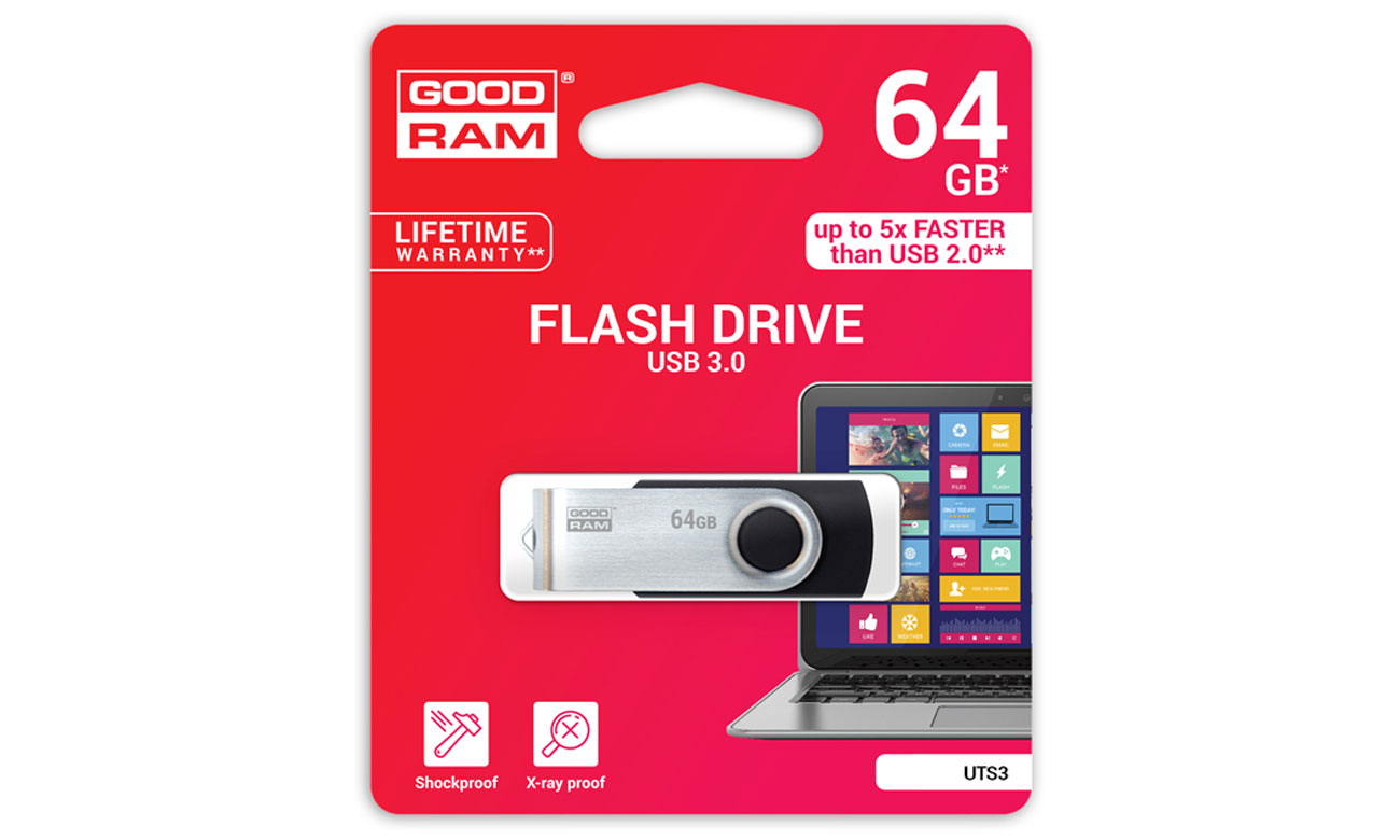 GOODRAM 64GB Twister przemyslana konstrukcja