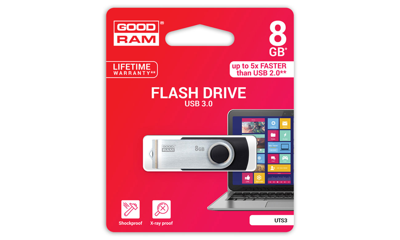 GOODRAM 8GB Twister przemyslana konstrukcja