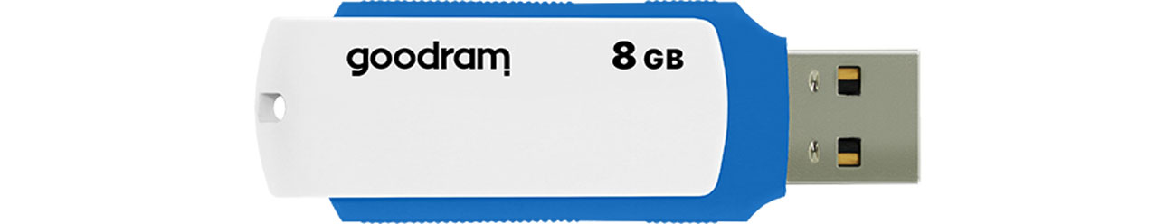 Pendrive (pamięć USB) GOODRAM 8GB UCO2 odczyt 20MB/s USB 2.0 niebiesko-biały UCO2-0080MXR11