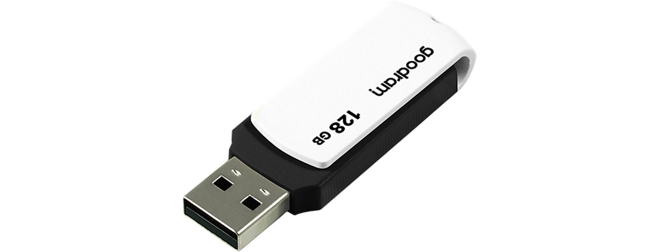 Pendrive (pamięć USB) GOODRAM 128GB UCO2 odczyt 20MB/s USB 2.0 czarno-biały UCO2-1280KWR11