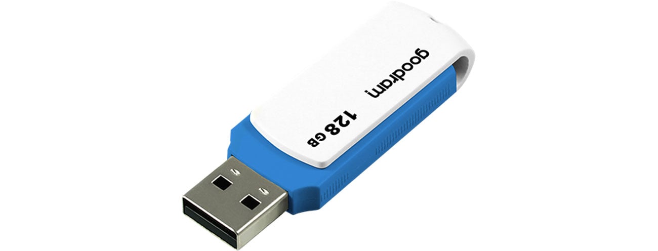 Pendrive (pamięć USB) GOODRAM 128GB UCO2 odczyt 20MB/s USB 2.0 niebiesko-biały UCO2-1280MXR11