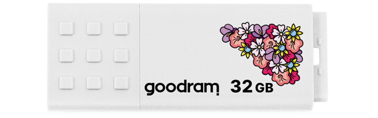 Pendrive GOODRAM 32 GB UME2 USB 2.0 spring white - Widok ogólny