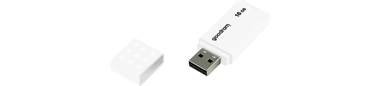 Pendrive (USB-Speicher) GOODRAM 16GB UME2 Lesen 20MB/s USB 2.0 weiß UME2-0160W0R11