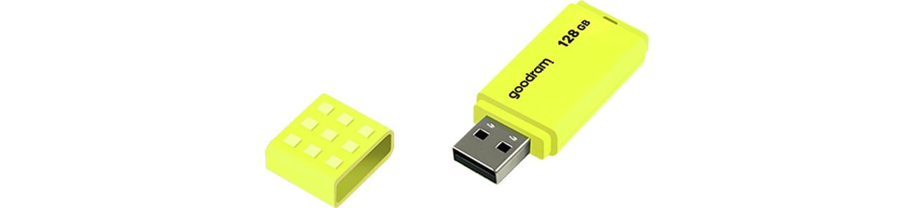 Pendrive (USB-Speicher) GOODRAM 128GB UME2 Lesen 20MB/s USB 2.0 gelb UME2-1280Y0R11