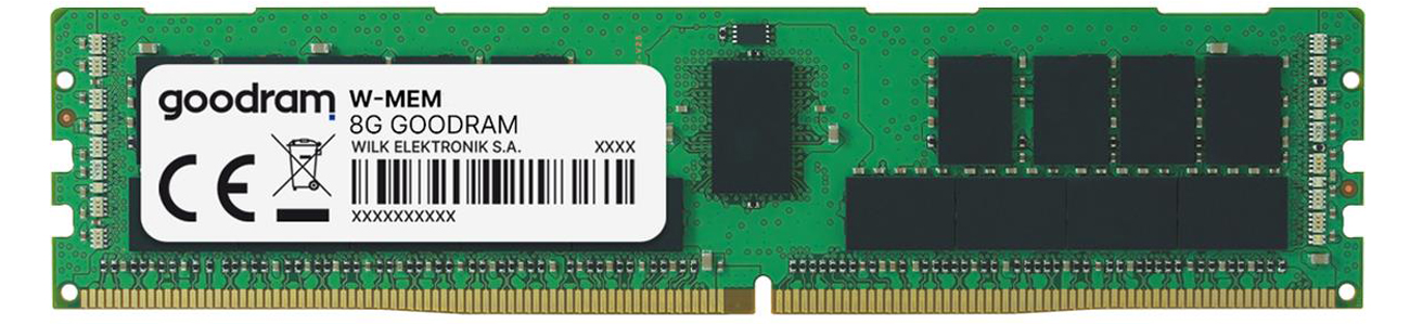 Moduł pamięci RAM GOODRAM 8GB DDR3 ECC REG 1333MHz DRx4 RDIMM LV