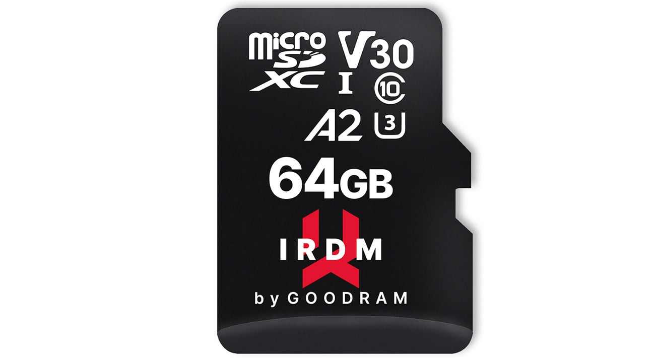 GOODRAM 64GB microSDXC IRDM 170MB/s UHS-I U3 V30 A2 Speicherkarte