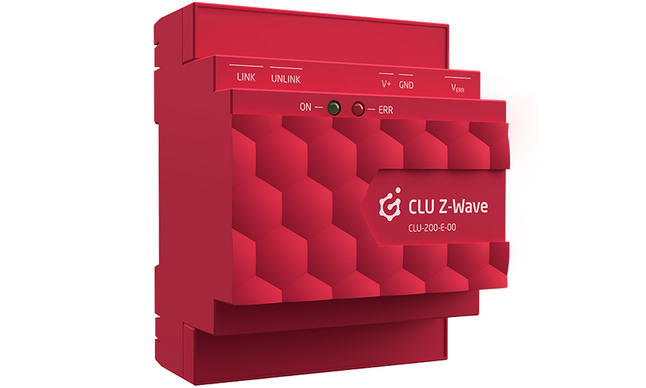 Moduł Grenton CLU Z-Wave - Widok z przodu pod kątem