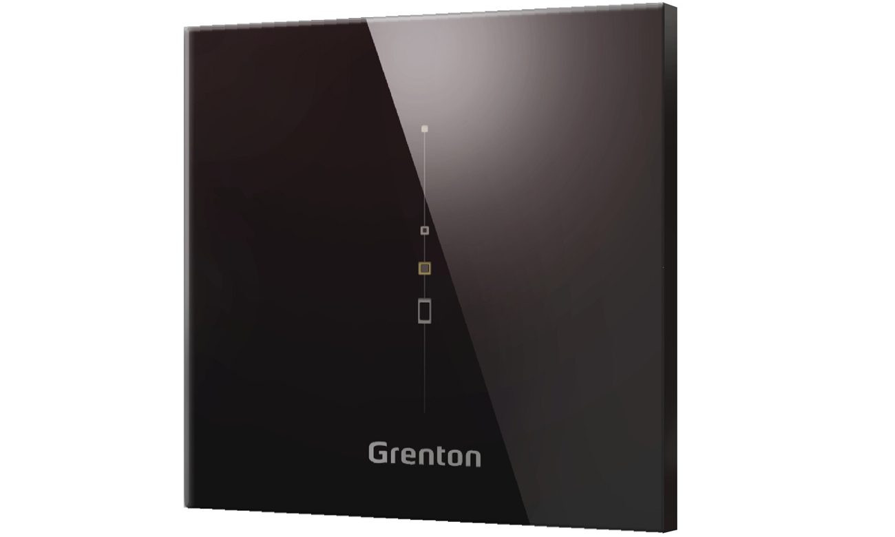 Inteligentny sterownik Grenton Multisensor IR Czarny - Widok od przodu pod kątem