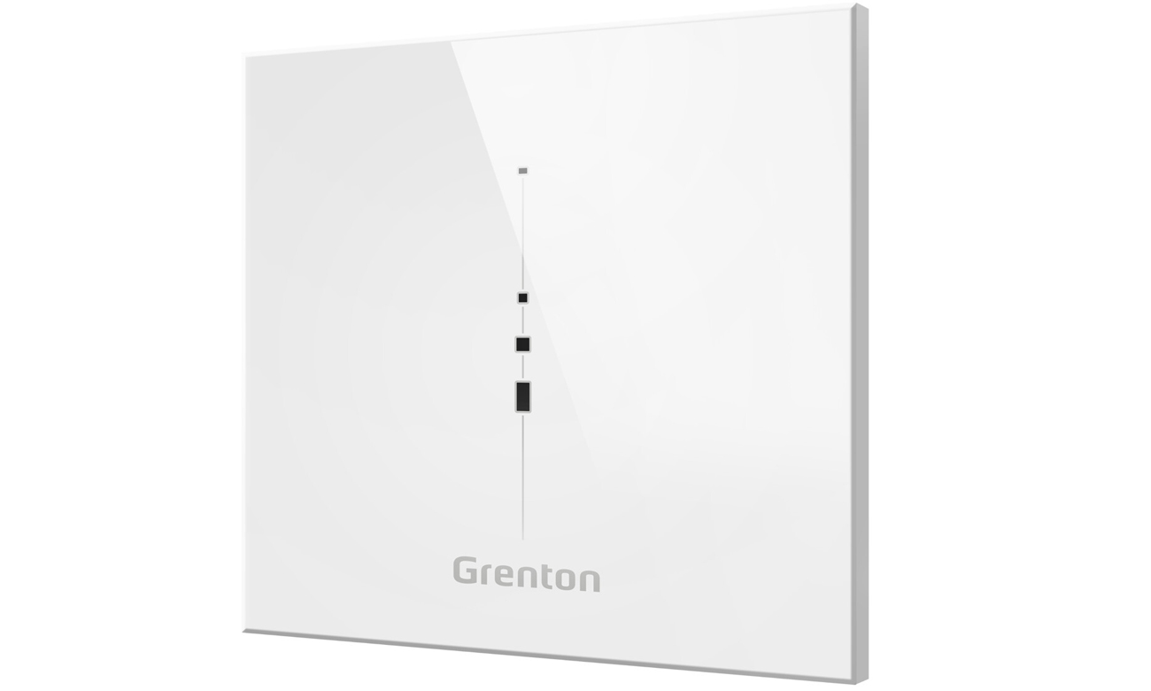 Inteligentny sterownik Grenton Multisensor IR Biały - Widok od przodu pod kątem