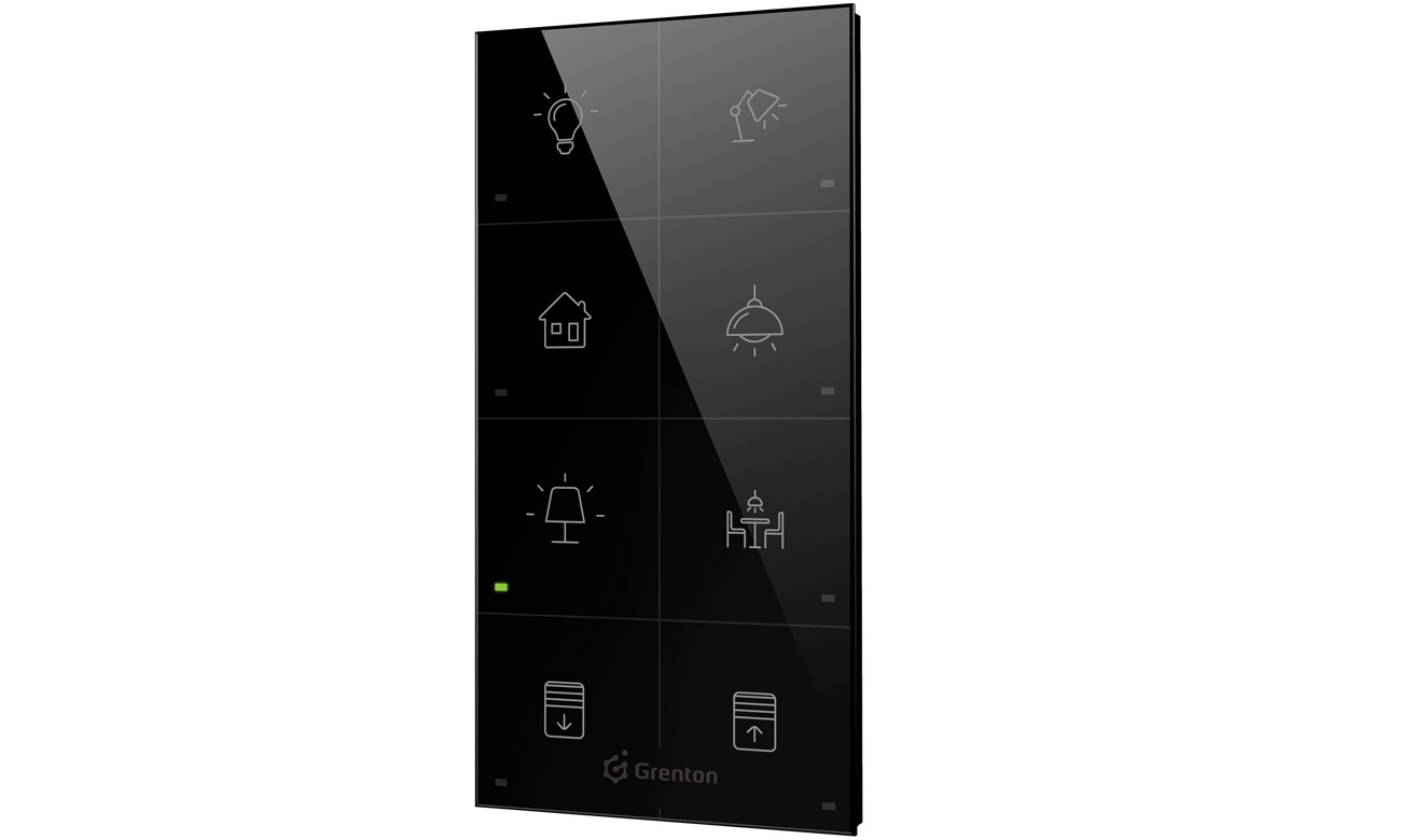 Dotykowy panel ścienny Grenton Touch Panel 8B Custom Czarny