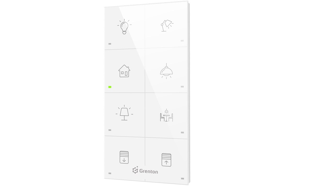 Dotykowy panel ścienny Grenton Touch Panel 8B Custom Biały