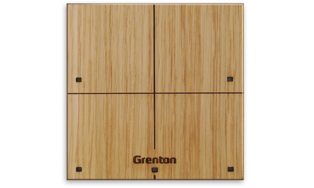 Dotykowy panel ścienny Grenton Touch Panel 4B Custom Wood Jasny