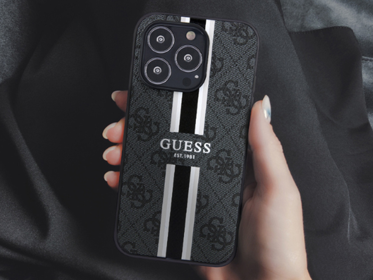 Guess 4G Printed Stripes magnetyczna obudowa