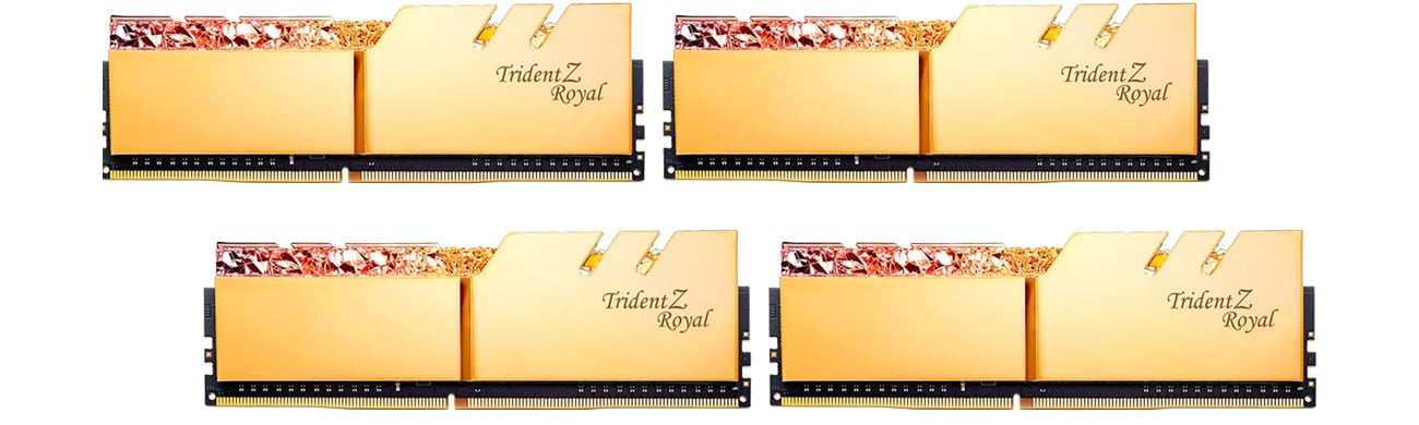 Pamięć RAM DDR4 G.SKILL 32GB (4x8GB) 3600MHz CL14 TridentZ Royal Gold F4-3600C14Q-32GTRGB