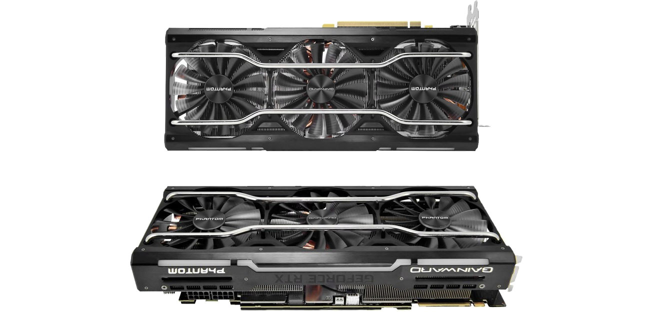 Gainward GeForce RTX 2080 Phantom Chłodzenie, trzy wentylatory