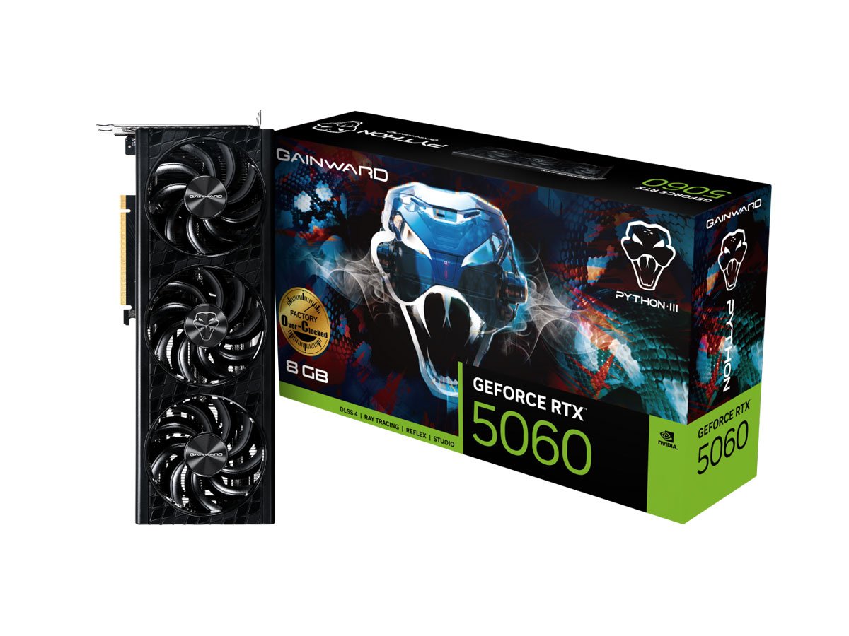 GeForce RTX 5060 Python III OC 8GB GDDR7 DLSS4