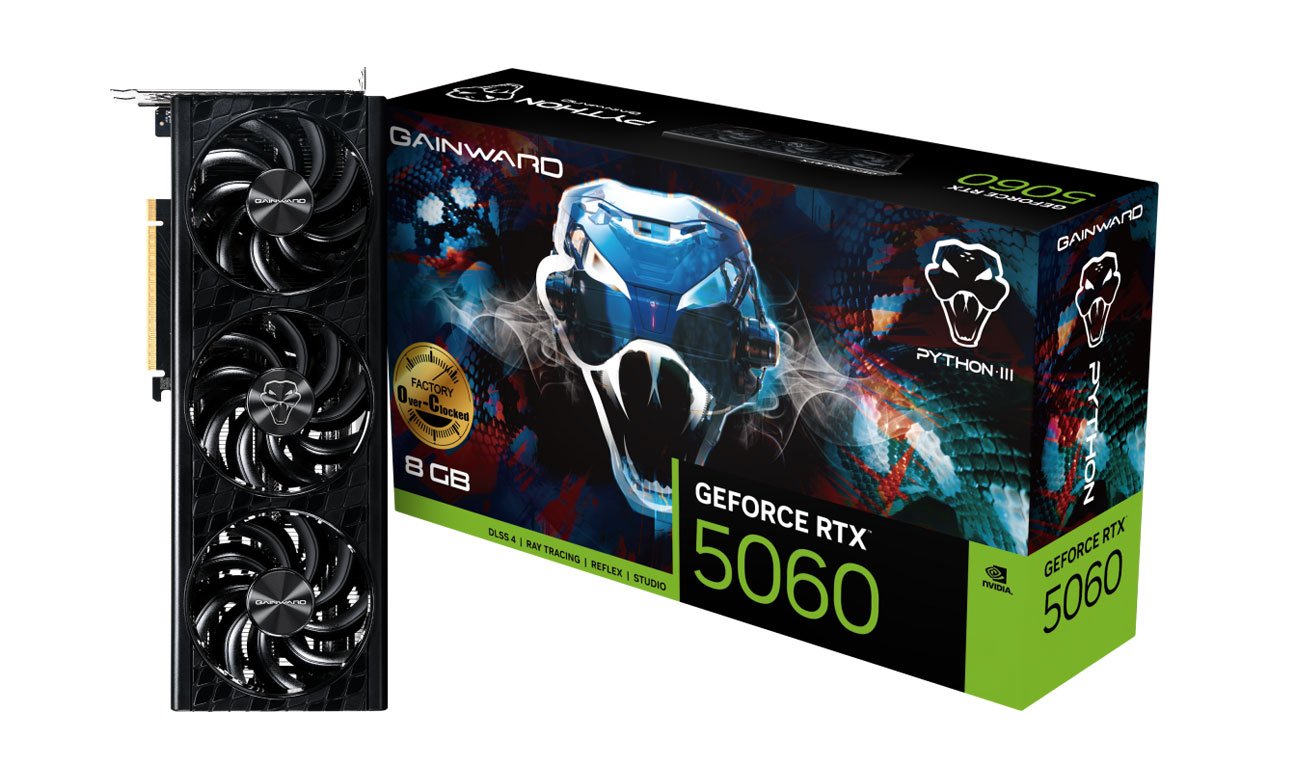 GeForce RTX 5060 Python III OC 8GB GDDR7 DLSS4