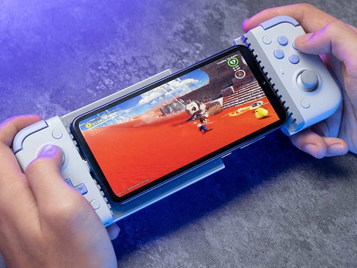 Pad GameSir X2s USB-C z uchwytem na telefon - Grafika lifestyle