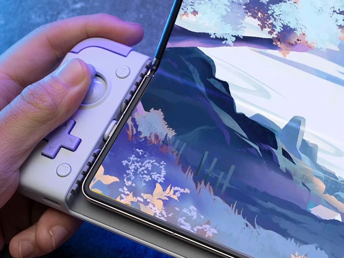 Pad GameSir X2s USB-C z uchwytem na telefon - Grafika lifestyle
