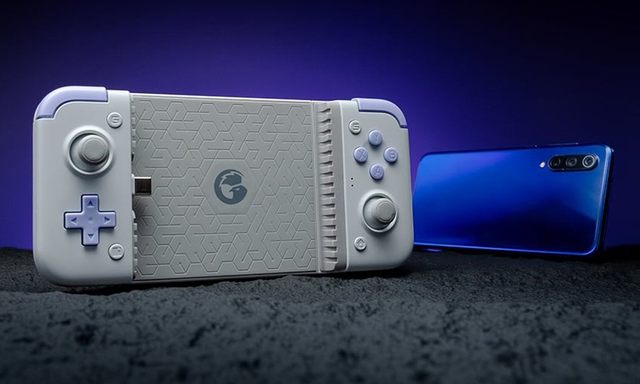 Pad GameSir X2s USB-C z uchwytem na telefon - Grafika lifestyle
