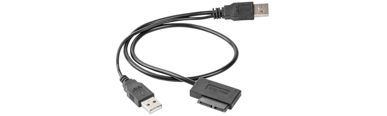 Kontroler Gembird Adapter USB(M)+Power -> SATA Slim SSD (na kablu) A-USATA-01