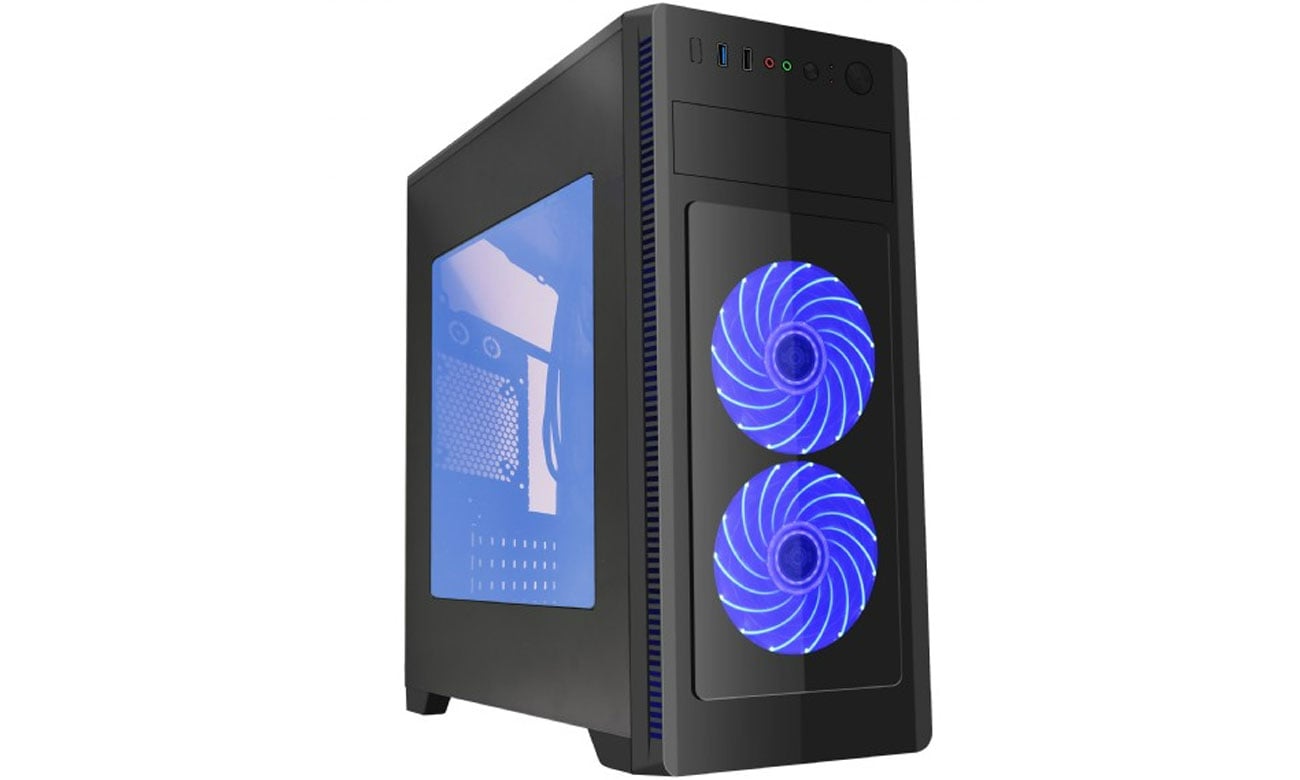 Obudowa do komputera Gembird Fornax 1000B wentylatory