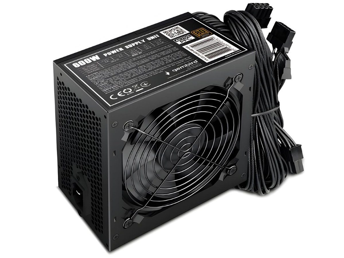 Zasilacz Gembird Fornax 600W 80 Plus Bronze