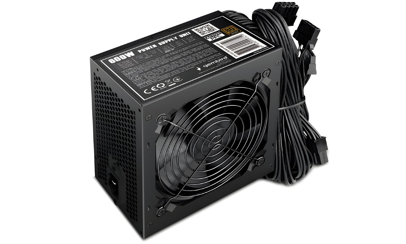 Zasilacz Gembird Fornax 600W 80 Plus Bronze
