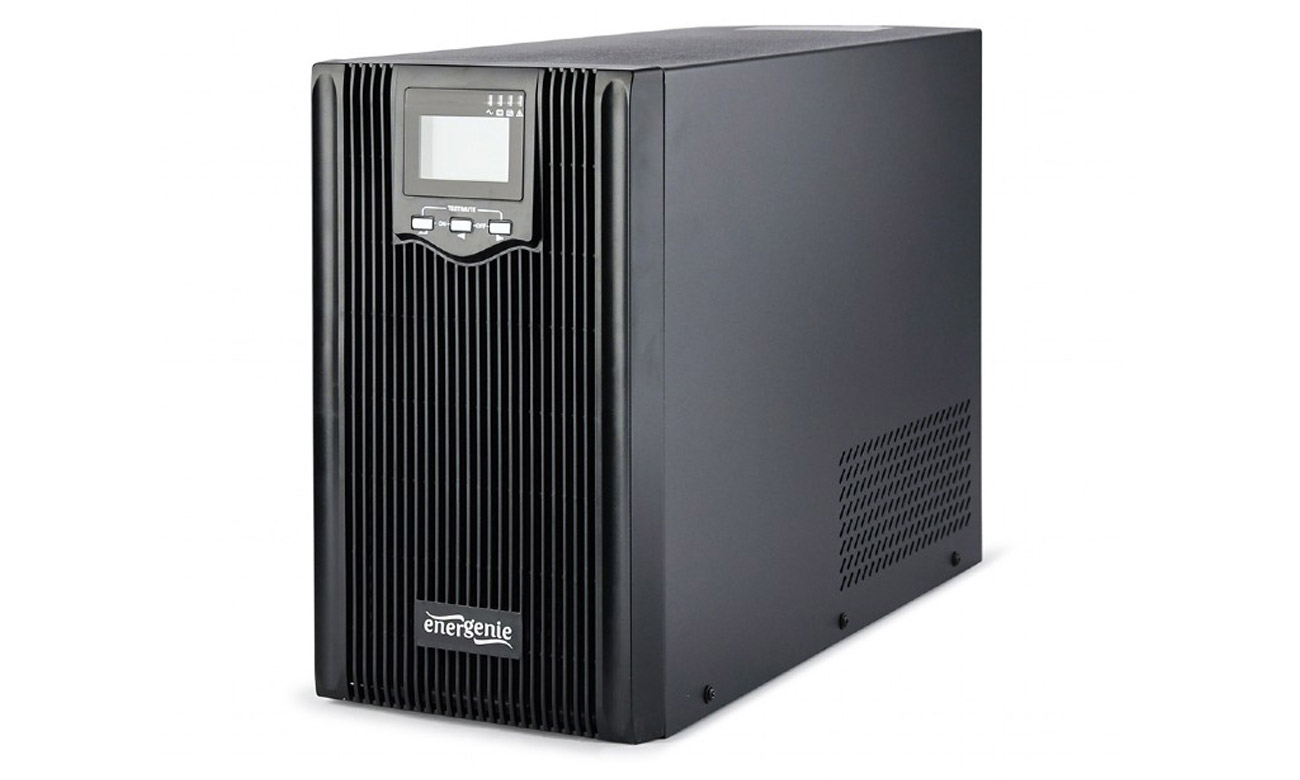 Gembird Energenie LCD 1800W widok z przodu pod kątem