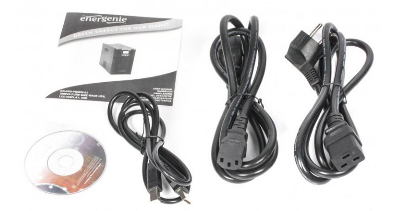 Akcesoria do zasilacza Gembird Energenie LCD 1800W