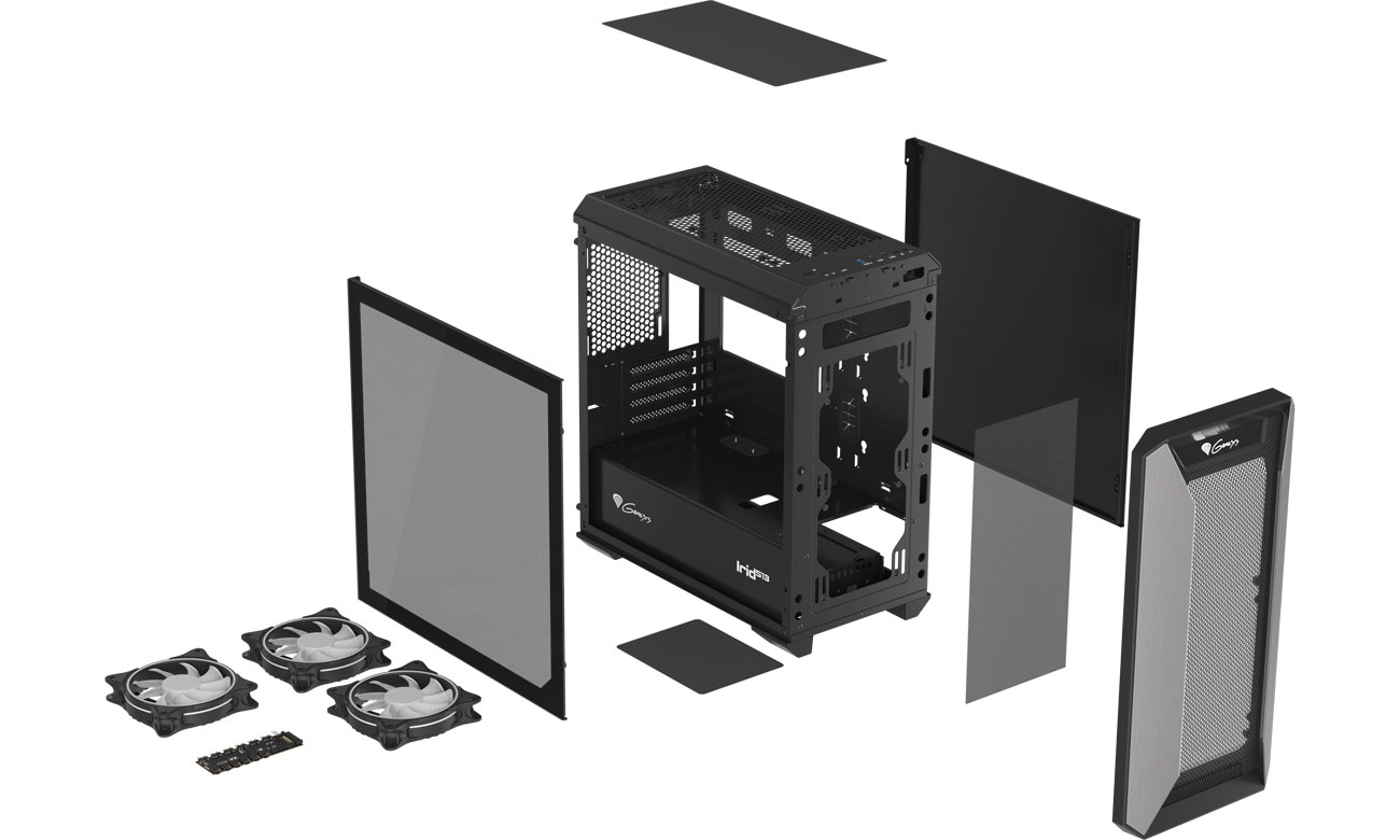 Genesis Irid 513 ARGB - Przód, tył