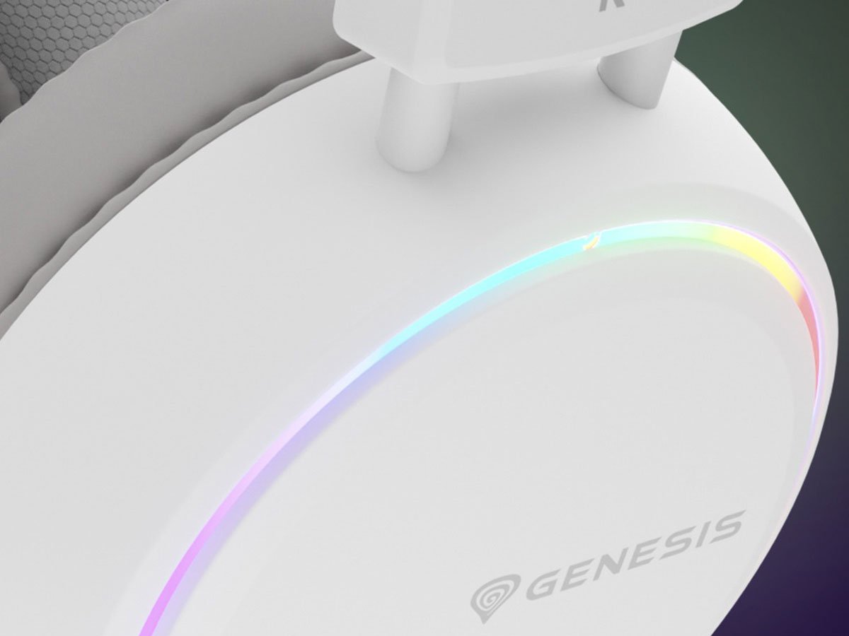 Zestaw słuchawkowy Genesis Neon 613 G2 Biały - Grafika lifestyle