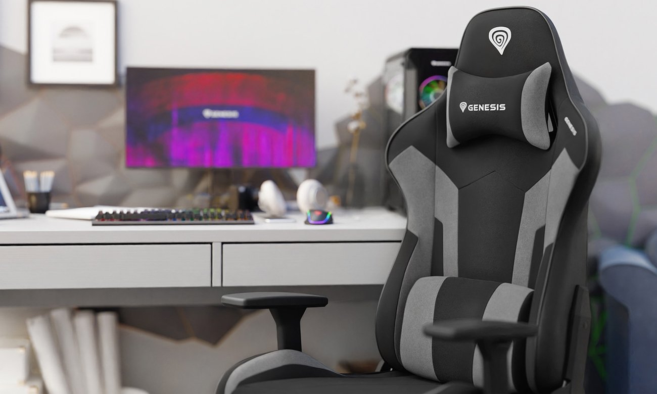 Fotel gamingowy Genesis Nitro 720 Czarno-szary - Grafika lifestyle